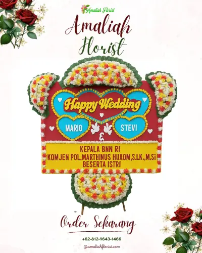 Karangan Papan Bunga Pernikahan di Babakan Peuteuy